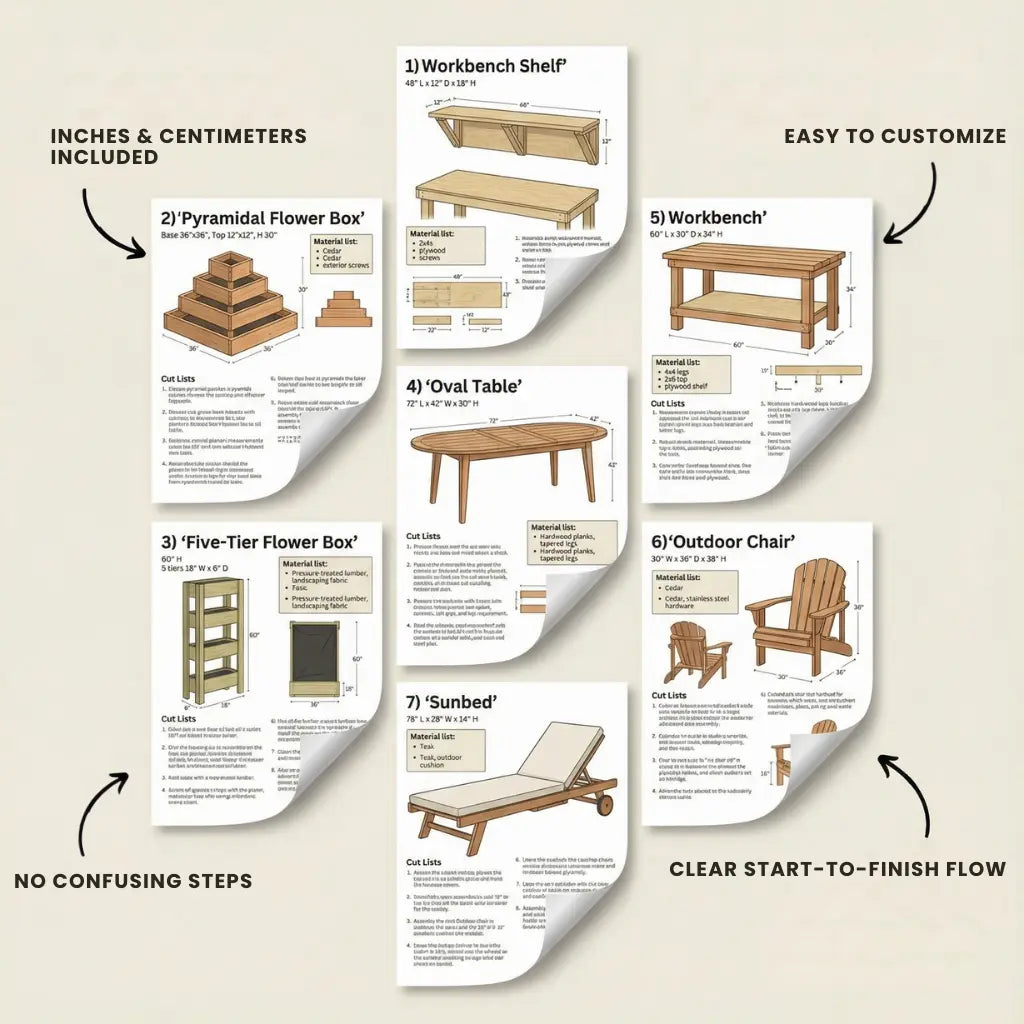 100+ Woodworking Projects